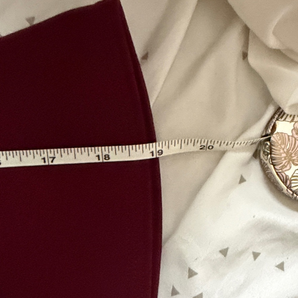 Calvin Klein Burgundy Long Sleeve Dress - Picture 6 of 6